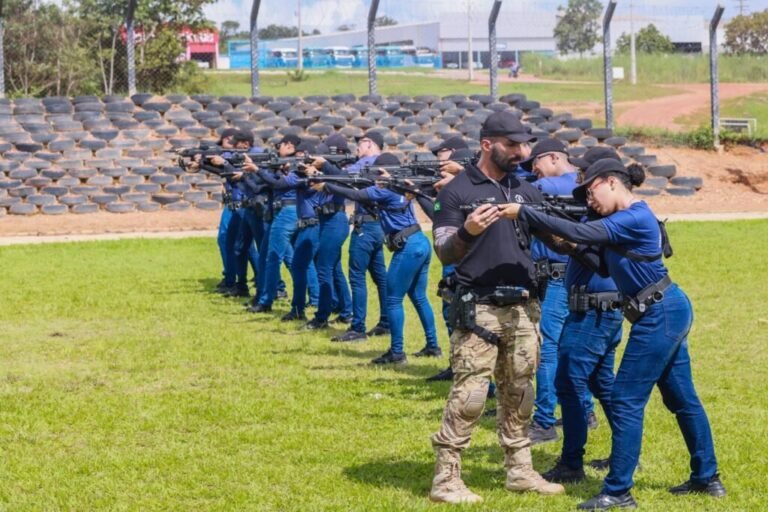Estudantes da Guarda Metropolitana de Palmas começam treinamento prático de tiro