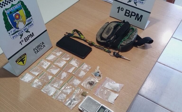 Homem de 19 anos é detido por venda de drogas em loja de bebidas na capital Palmas