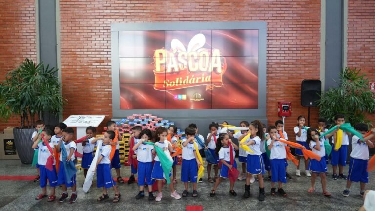 Páscoa: TJ-TO doa chocolates para crianças do Cmei Professora Juscéia Garbelini