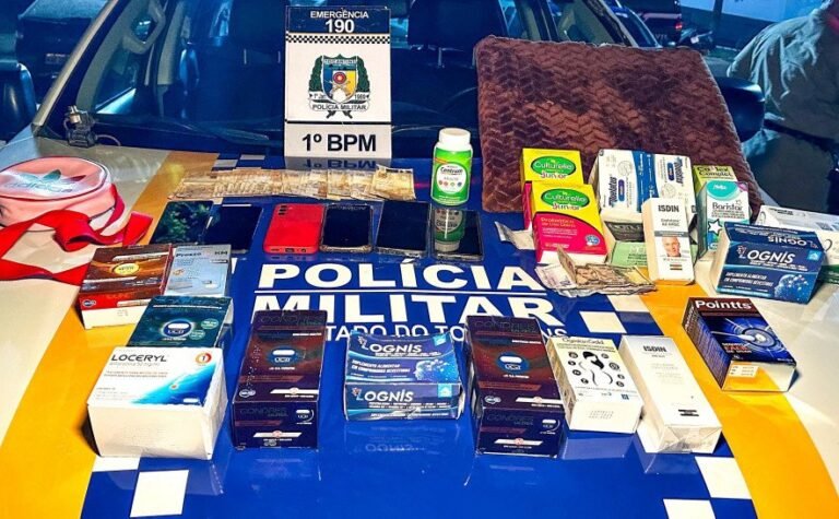 Venezuelanas e colombiano são detidos por roubo em farmácias de Palmas; prejuízo chega a R$ 20 mil
