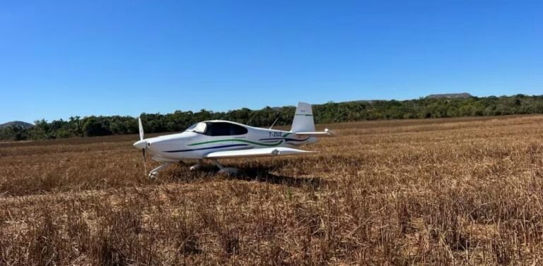 Jatinho do prefeito do Maranhão é achado abandonado em fazenda no Tocantins